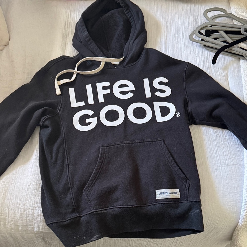 Life Is Good Black Sweatshirt